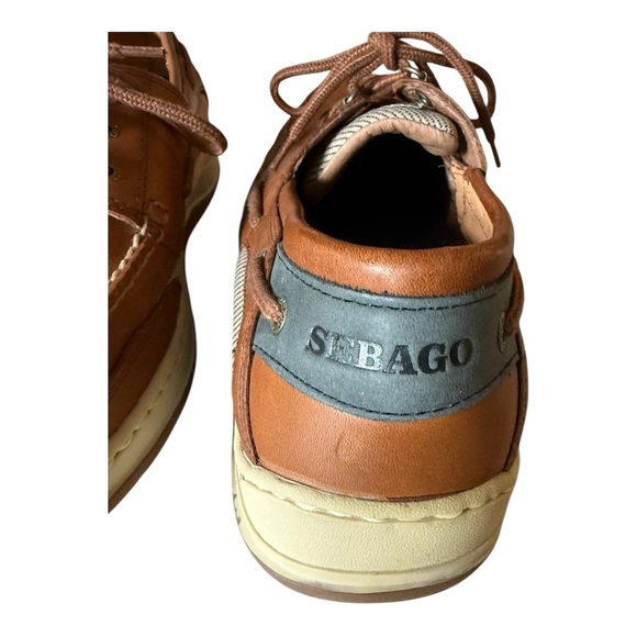 SEBAGO Clovehitch II Ambergold Men’s Boat Shoes Size 11.5 Waterproof Dri Flex - Picture 6 of 11
